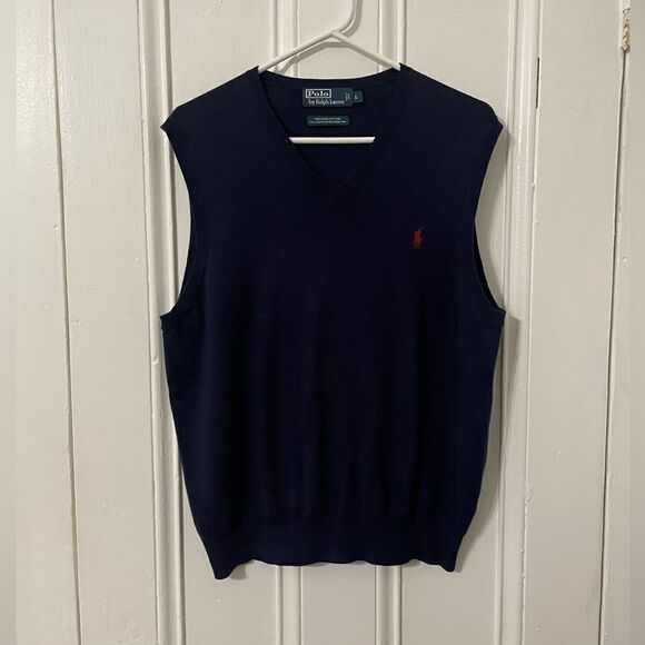 Polo Ralph Lauren v neck vest sweater - Picture 1 of 4